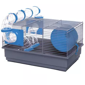 VOLTREGA Клетка для грызунов с тоннелем (115), красная, 39x25.5x22см (Испания)