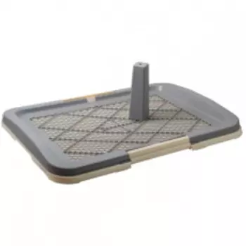 ZOO ONE Туалет со столбиком малый д/собак 48*35*6см синий