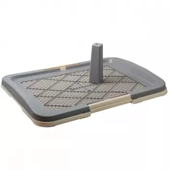 ZOO ONE Туалет со столбиком малый д/собак 48*35*6см фиолетовый