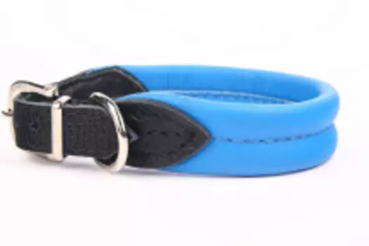 ZOOLESZCZ Ошейник для собак "Soft", голубой, 55х3см