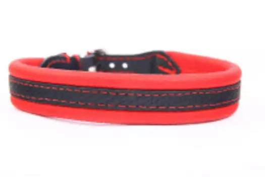 ZOOLESZCZ Ошейник для собак "Soft Plus", красный, 45х2см