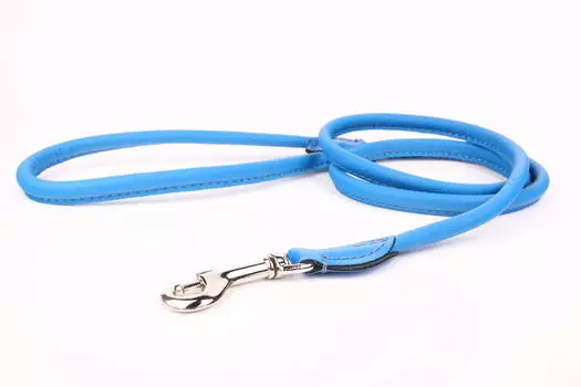 ZOOLESZCZ Поводок для собак "Round", голубой, 120х1.2см
