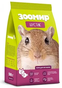 ЗООМИР Шустик Корм д/песчанок 500г