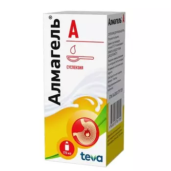 Алмагель А суспензия для приема внутрь 170 мл