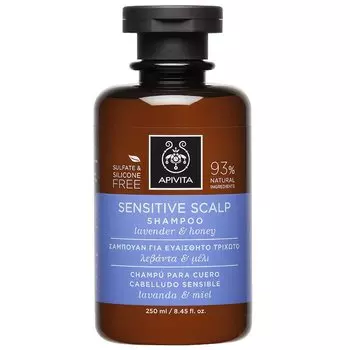 Apivita Шампунь для чувствительной кожи головы Лаванда-Мед фл.250 мл