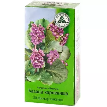 Бадана корневища фильтр-пакеты 1,5 г 20 шт