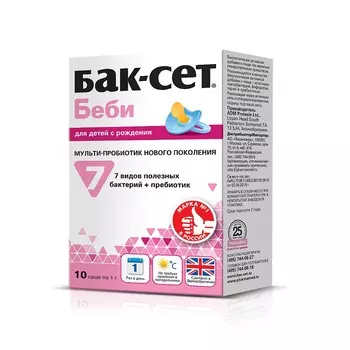 Бак-Сет Беби порошок для приема внутрь саше 1 г 10 шт