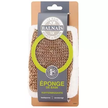 Balnais спонж для пилинга массажный бамбук-лен