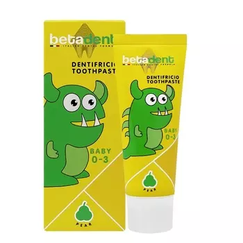 Betadent Бэби зубная паста для детей 0-3 лет Груша 75 мл