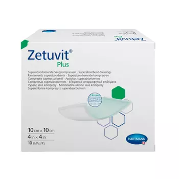 Цетувит Плюс Повязка суперабсорбирующая 10 см х 10 см 10 шт