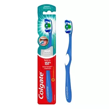 Colgate 360 Суперчистота всей полости рта Зубная щетка Средняя жесткость