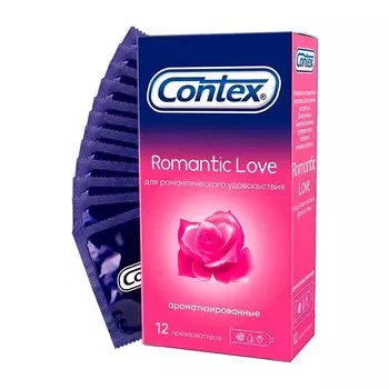 Contex Romantic Love Презервативы ароматизированные 12 шт