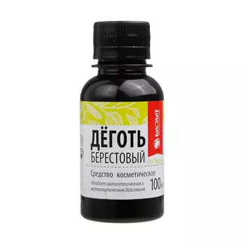 Деготь берестовый жидкость для наружного применения 100 мл