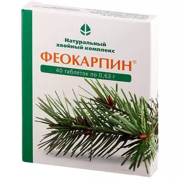 Феокарпин таблетки 40 шт