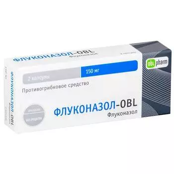 Флуконазол-OBL 150 мг капсулы 2 шт