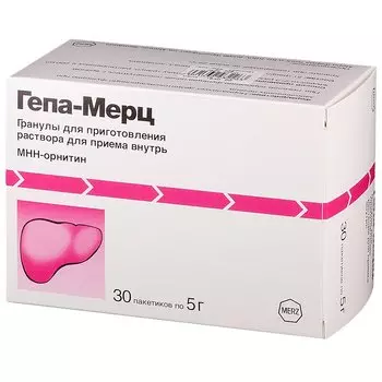 Гепа-Мерц 3 г гранулы для приготовления раствора для приема внутрь 5 г 30 шт