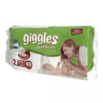 Giggles Premium Mini Подгузники детские 3-6 кг 40 шт