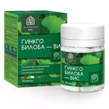 Гинкго Билоба-ВИС 40 мг капсулы 30 шт