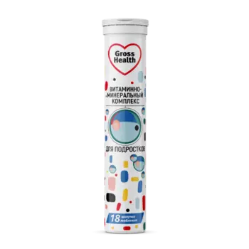 Gross Health Витаминно-минеральный комплекс для подростков таблетки шипучие 18 шт