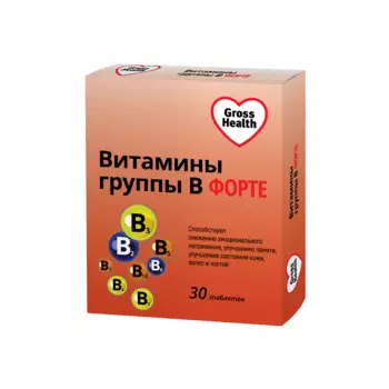 Gross Health Витамины группы В форте таблетки 30 шт