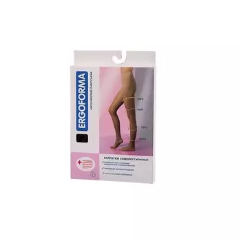 Эргоформа Колготки компрессионные (23-32 mmHg) разм.4 черные
