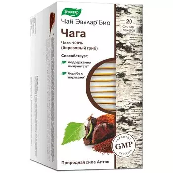 Эвалар Био Чай Чага фильтр-пакеты 1,5 г 20 шт