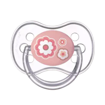 Канпол Ньюборн Бэби Пустышка силиконовая круглая 6-18мес.Розовый