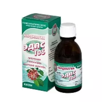 Кардиалгин Эдас-106 капли гомеопатические для приема внутрь 25 мл