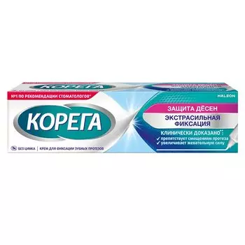 Корега Защита Десен крем для фиксации зубных протезов 40 г