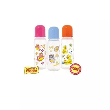 Курносики Бутылочка с латексной соской 250 мл. Мои любимые птички