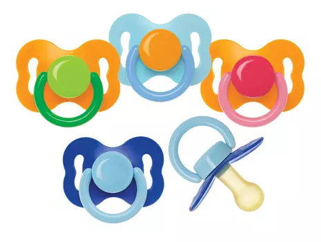 Курносики Пустышка латексная классическая Бантик 0 мес+ 2 шт