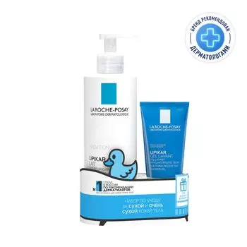La Roche-Posay Lipikar Набор Молочко для тела 400 мл + Гель для душа 100 мл