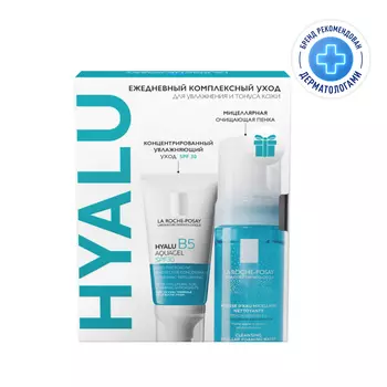 La Roche-Posay Набор для чувствительной кожи Пенка мицеллярная 150 мл + Аквагель Hyalu B5 50 мл