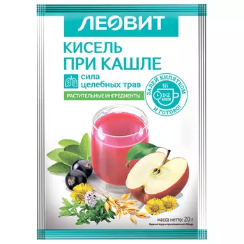 Леовит Кисель При кашле 20 г 1 шт