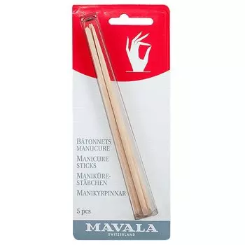 Мавала палочка для маникюра деревянная 5 шт