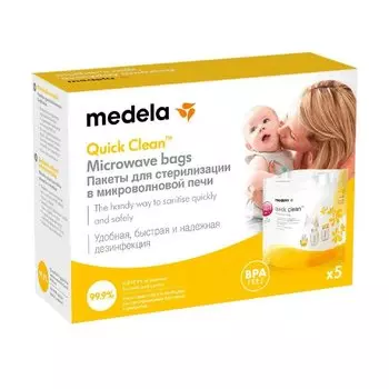 Medela Quick Clean Пакеты для стерилизации в микроволновой печи 5 шт