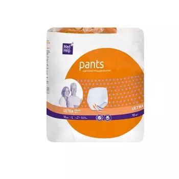 MedHelp Подгузники-трусы для взрослых размер L 10 шт
