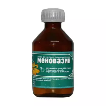 Меновазин раствор спиртовой для наружного применения 40 мл