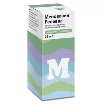 Меновазин Реневал раствор спиртовой для наружного применения 25 мл