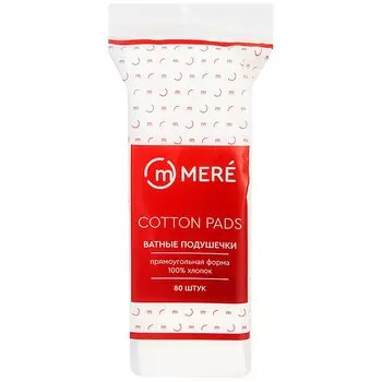 Mere Ватные подушечки прямоугольные 80 шт