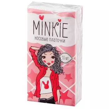 Минки Платки бумажные носовые 10 шт