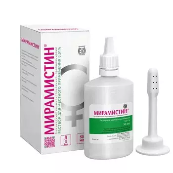 Мирамистин 0.01% раствор для местного применения + насадка гинекологическая 50 мл