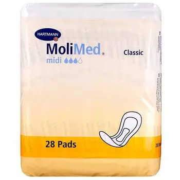 Молимед Классик Прокладки жен.впитывающие Миди Ф 360 мл 28 шт