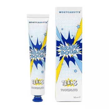 Montcarotte Тинс Зубная паста для детей с 7 лет Виноградный взрыв 50 мл