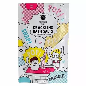 Nailmatic Соль-шипучка для ванны розовая 60 г