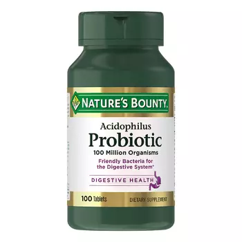 Nature's Bounty Ацидофилус Пробиотик 200 мг таблетки 100 шт