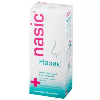 Назик 0,1 мг/доза+5 мг/доза спрей назальный 10 мл