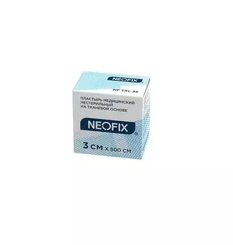 Neofix Пластырь фиксирующий на тканой основе 3 см х 500 см 1 шт