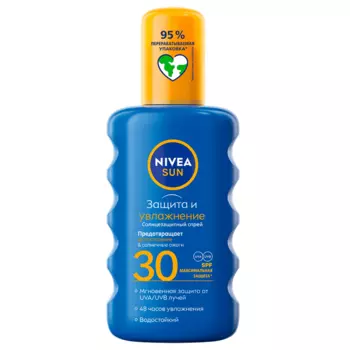 Nivea Защита и увлажнение Спрей солнцезащитный SPF30 200 мл