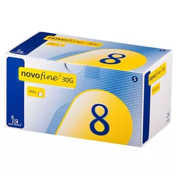 Новофайн Иглы 30G (0,3*8мм) 100 шт